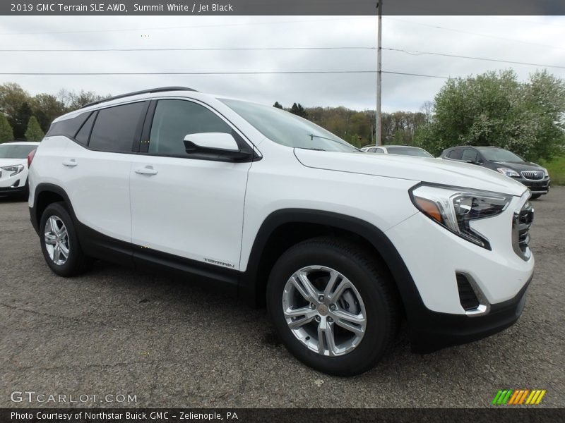 Summit White / Jet Black 2019 GMC Terrain SLE AWD