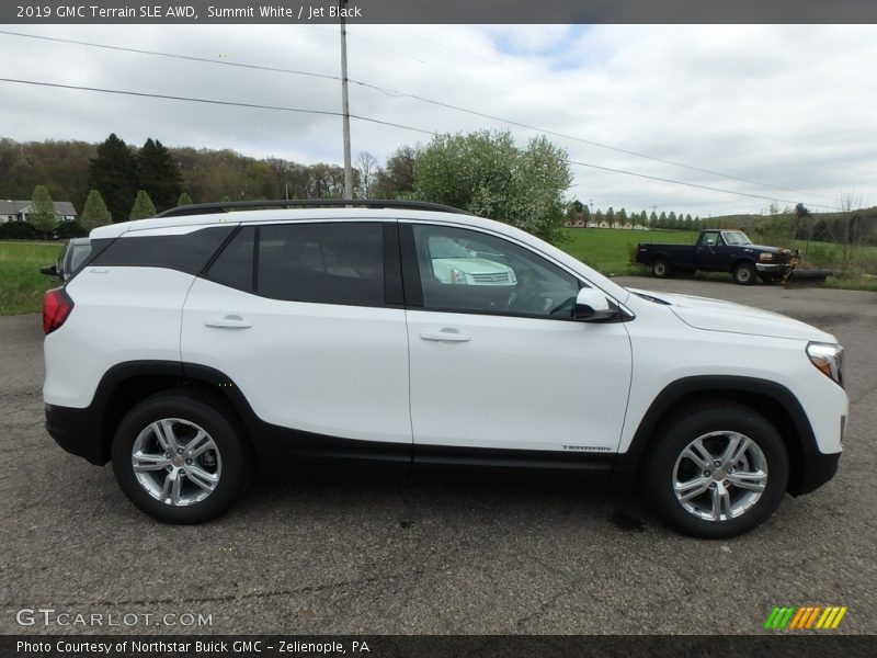 Summit White / Jet Black 2019 GMC Terrain SLE AWD
