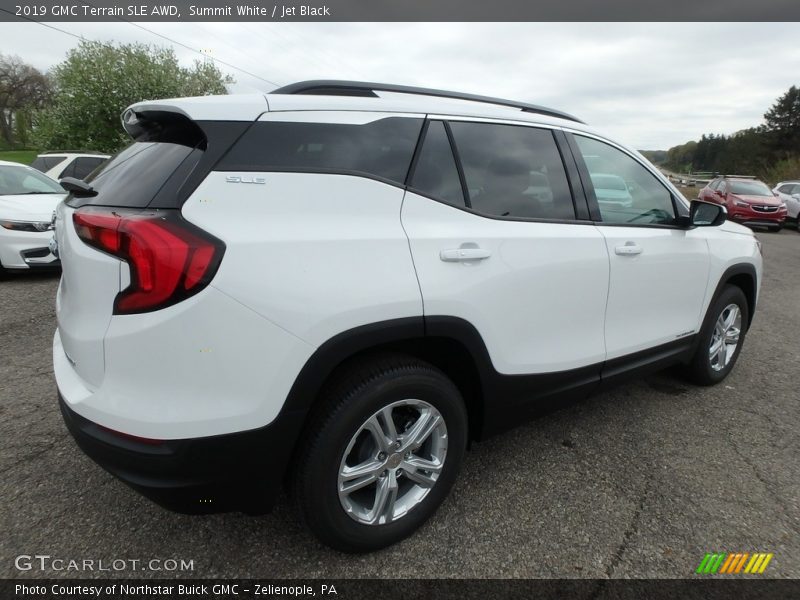 Summit White / Jet Black 2019 GMC Terrain SLE AWD
