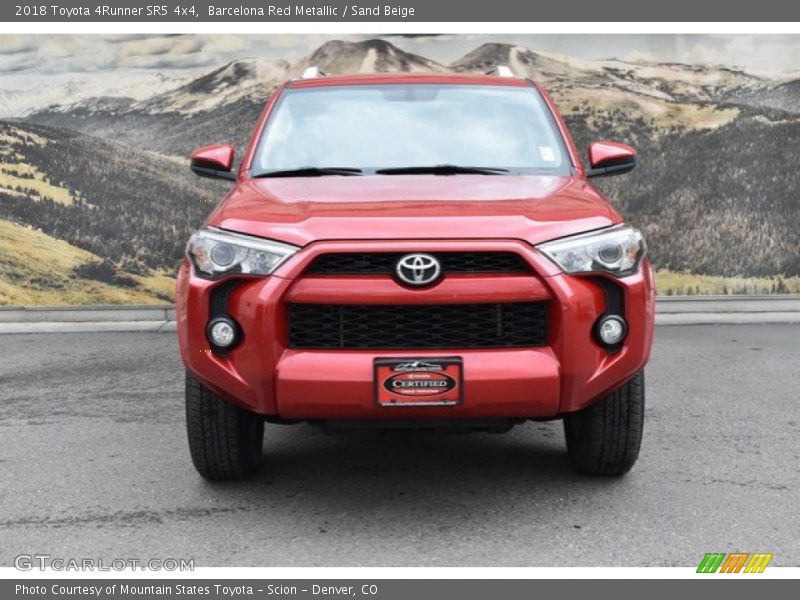 Barcelona Red Metallic / Sand Beige 2018 Toyota 4Runner SR5 4x4