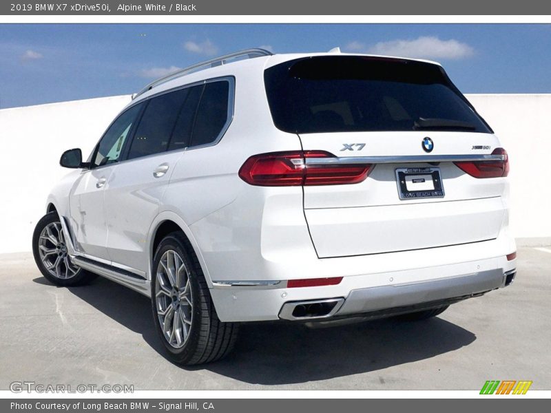 Alpine White / Black 2019 BMW X7 xDrive50i