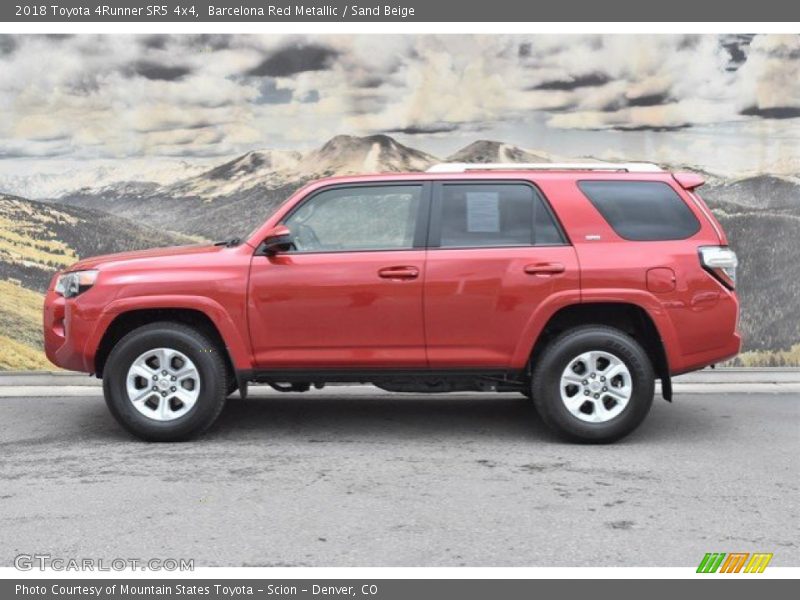 Barcelona Red Metallic / Sand Beige 2018 Toyota 4Runner SR5 4x4