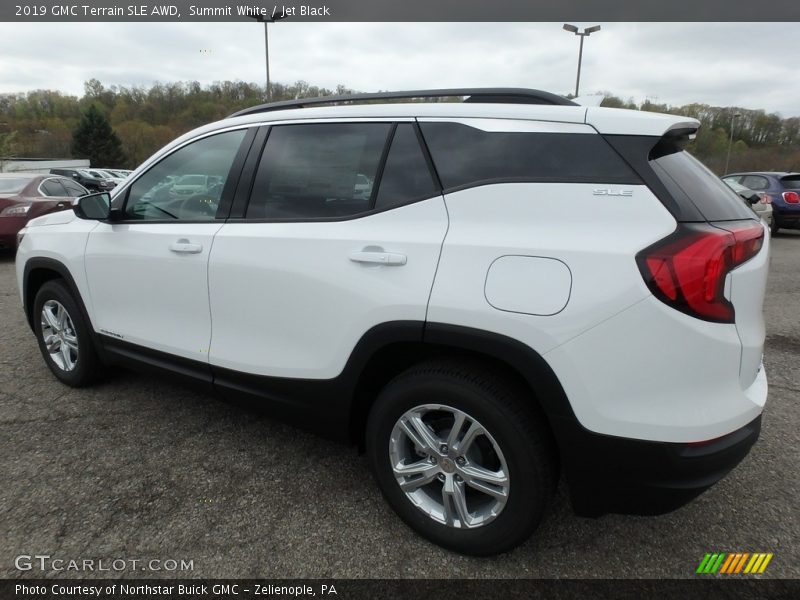 Summit White / Jet Black 2019 GMC Terrain SLE AWD