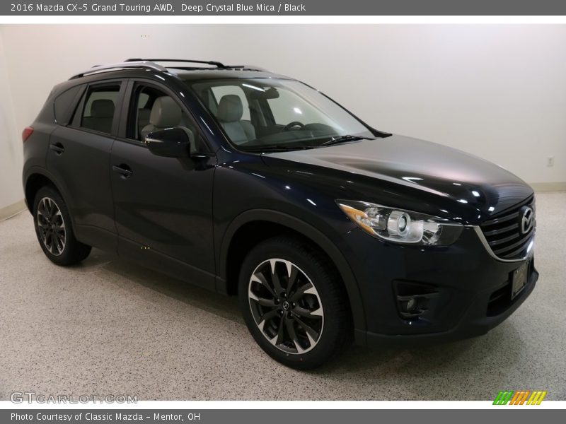 Deep Crystal Blue Mica / Black 2016 Mazda CX-5 Grand Touring AWD