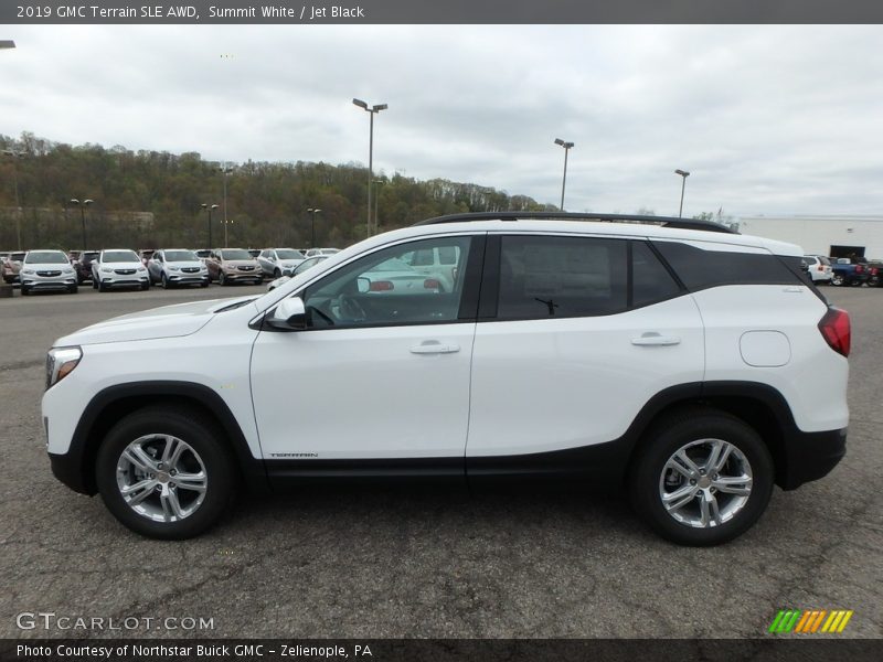 Summit White / Jet Black 2019 GMC Terrain SLE AWD