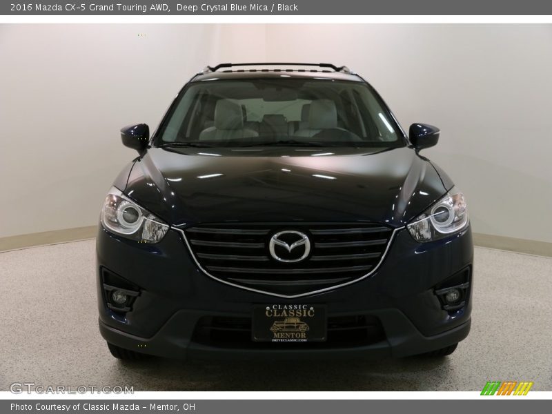 Deep Crystal Blue Mica / Black 2016 Mazda CX-5 Grand Touring AWD