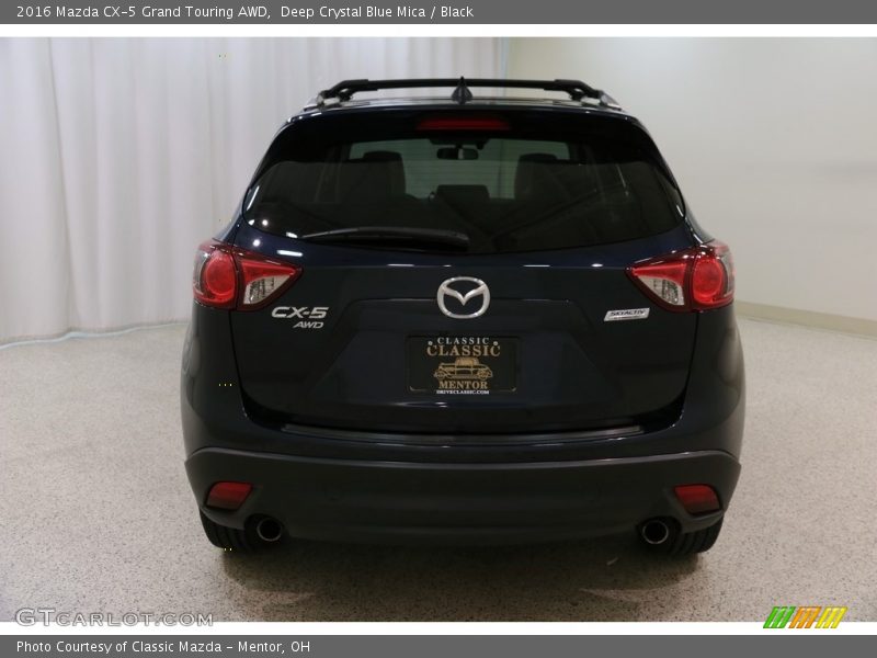 Deep Crystal Blue Mica / Black 2016 Mazda CX-5 Grand Touring AWD