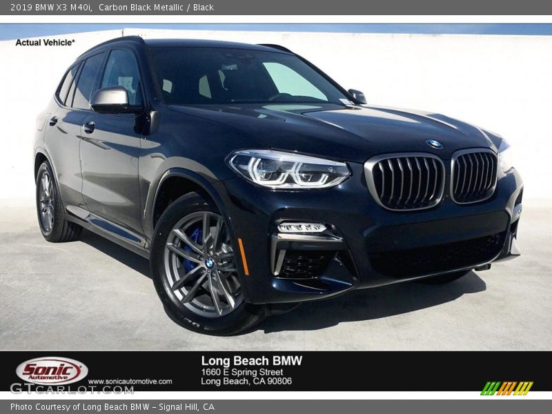 Carbon Black Metallic / Black 2019 BMW X3 M40i