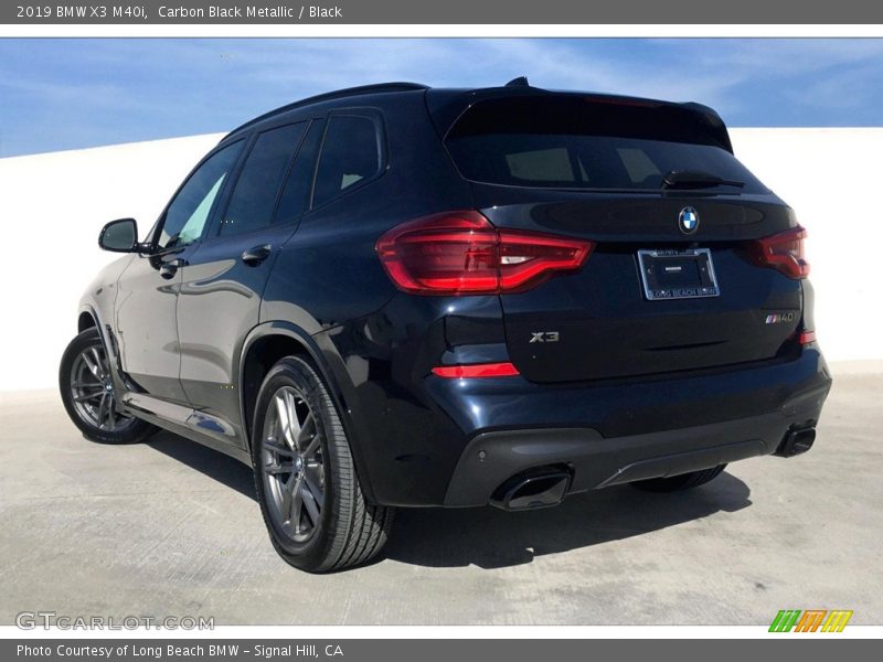 Carbon Black Metallic / Black 2019 BMW X3 M40i