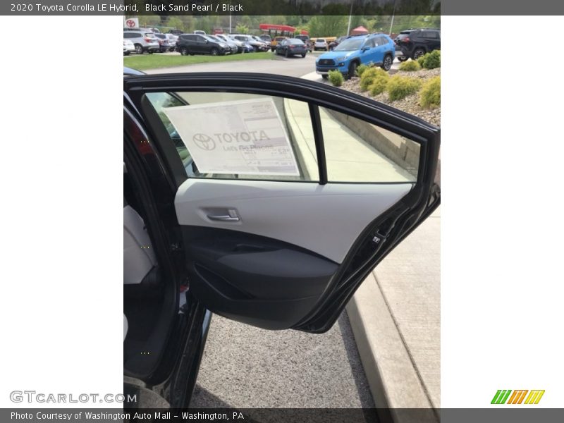 Black Sand Pearl / Black 2020 Toyota Corolla LE Hybrid