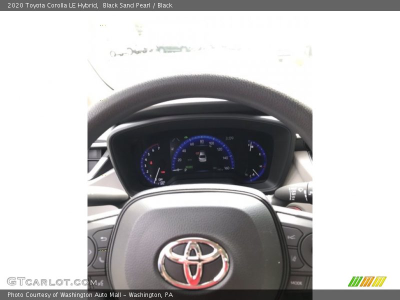 Black Sand Pearl / Black 2020 Toyota Corolla LE Hybrid