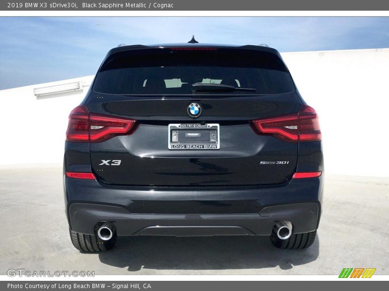 Black Sapphire Metallic / Cognac 2019 BMW X3 sDrive30i