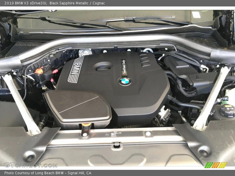 Black Sapphire Metallic / Cognac 2019 BMW X3 sDrive30i