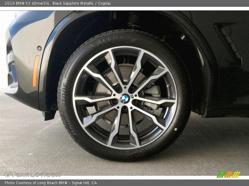 Black Sapphire Metallic / Cognac 2019 BMW X3 sDrive30i