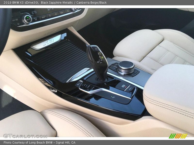 Black Sapphire Metallic / Canberra Beige/Black 2019 BMW X3 sDrive30i