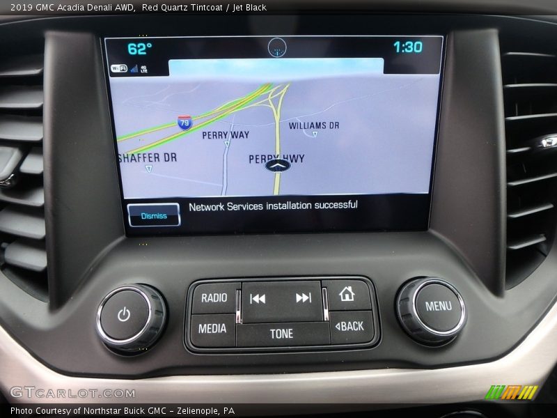Navigation of 2019 Acadia Denali AWD