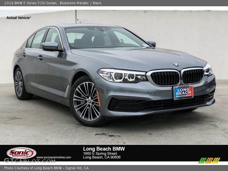 Bluestone Metallic / Black 2019 BMW 5 Series 530i Sedan