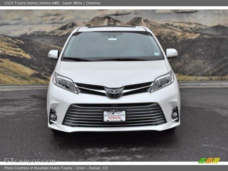 Super White / Chestnut 2020 Toyota Sienna Limited AWD