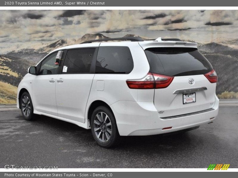 Super White / Chestnut 2020 Toyota Sienna Limited AWD