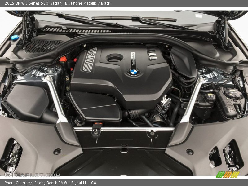 Bluestone Metallic / Black 2019 BMW 5 Series 530i Sedan
