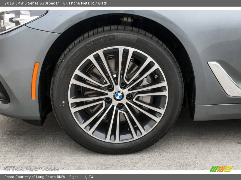 Bluestone Metallic / Black 2019 BMW 5 Series 530i Sedan