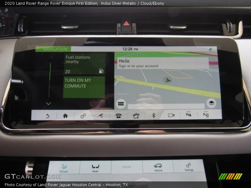 Navigation of 2020 Range Rover Evoque First Edition