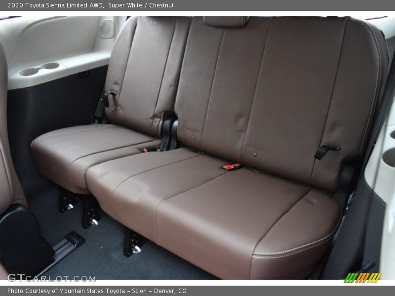 Rear Seat of 2020 Sienna Limited AWD