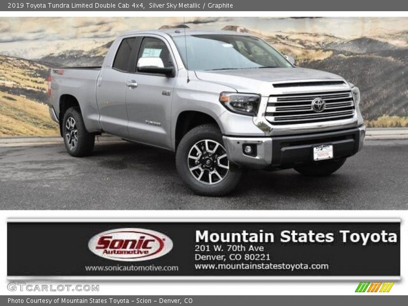 Silver Sky Metallic / Graphite 2019 Toyota Tundra Limited Double Cab 4x4
