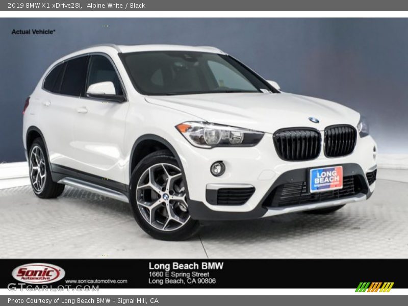 Alpine White / Black 2019 BMW X1 xDrive28i