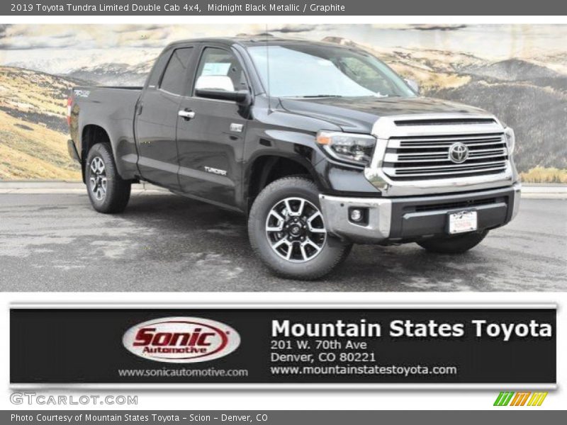 Midnight Black Metallic / Graphite 2019 Toyota Tundra Limited Double Cab 4x4