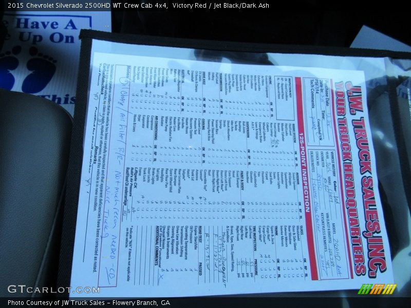 Victory Red / Jet Black/Dark Ash 2015 Chevrolet Silverado 2500HD WT Crew Cab 4x4