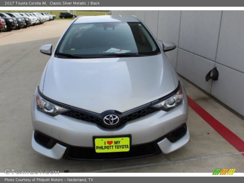 Classic Silver Metallic / Black 2017 Toyota Corolla iM