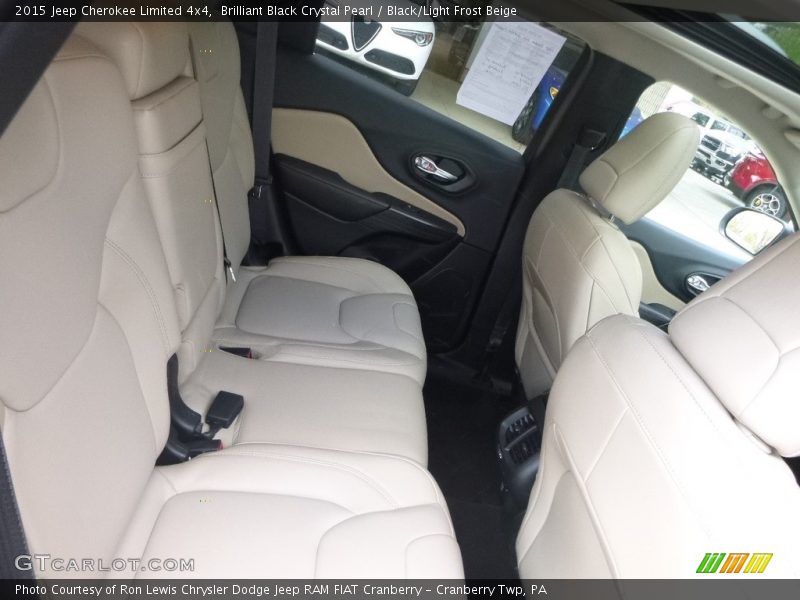Brilliant Black Crystal Pearl / Black/Light Frost Beige 2015 Jeep Cherokee Limited 4x4