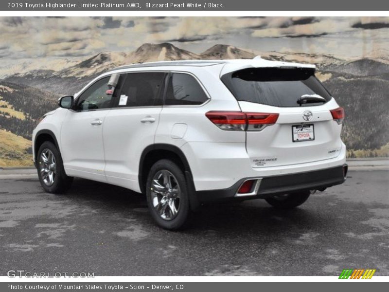 Blizzard Pearl White / Black 2019 Toyota Highlander Limited Platinum AWD