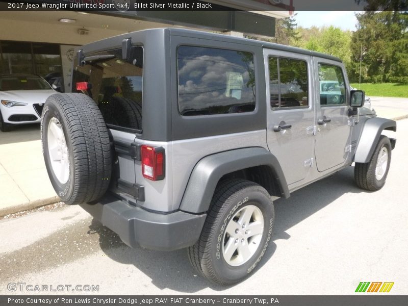 Billet Silver Metallic / Black 2017 Jeep Wrangler Unlimited Sport 4x4