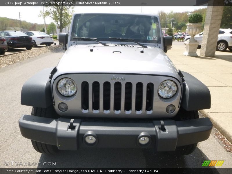 Billet Silver Metallic / Black 2017 Jeep Wrangler Unlimited Sport 4x4