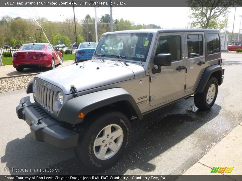 Billet Silver Metallic / Black 2017 Jeep Wrangler Unlimited Sport 4x4