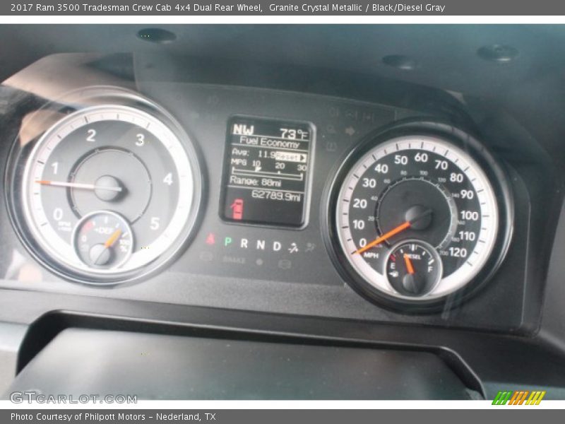 Granite Crystal Metallic / Black/Diesel Gray 2017 Ram 3500 Tradesman Crew Cab 4x4 Dual Rear Wheel