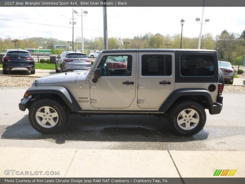 Billet Silver Metallic / Black 2017 Jeep Wrangler Unlimited Sport 4x4