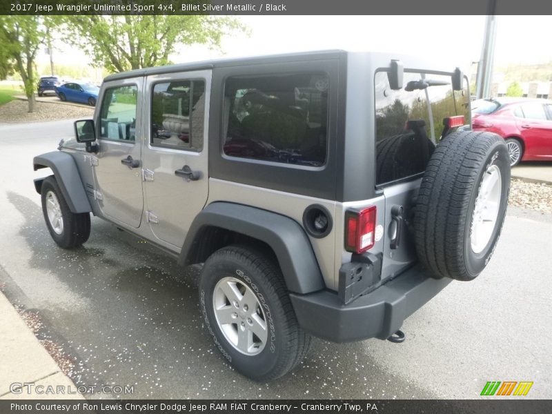 Billet Silver Metallic / Black 2017 Jeep Wrangler Unlimited Sport 4x4