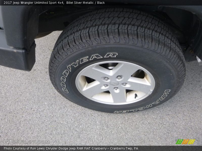 Billet Silver Metallic / Black 2017 Jeep Wrangler Unlimited Sport 4x4