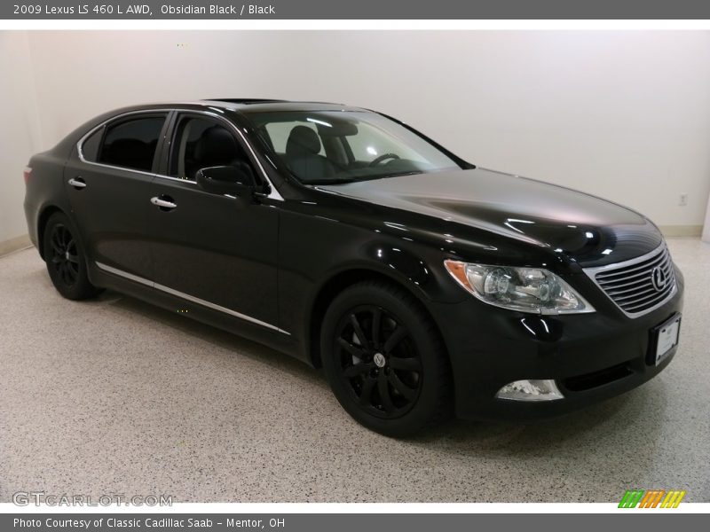 Obsidian Black / Black 2009 Lexus LS 460 L AWD