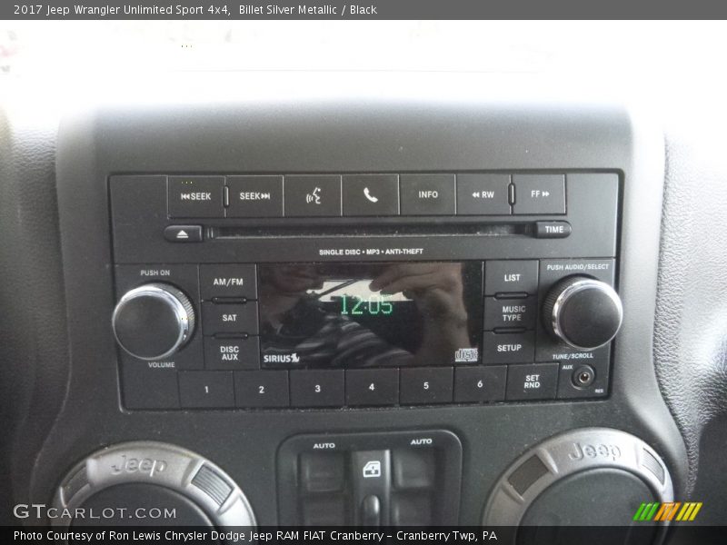 Billet Silver Metallic / Black 2017 Jeep Wrangler Unlimited Sport 4x4