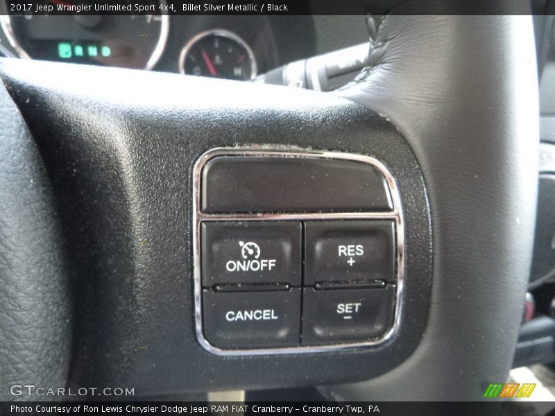 Billet Silver Metallic / Black 2017 Jeep Wrangler Unlimited Sport 4x4