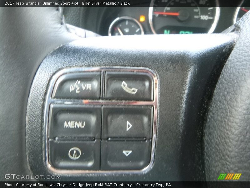 Billet Silver Metallic / Black 2017 Jeep Wrangler Unlimited Sport 4x4