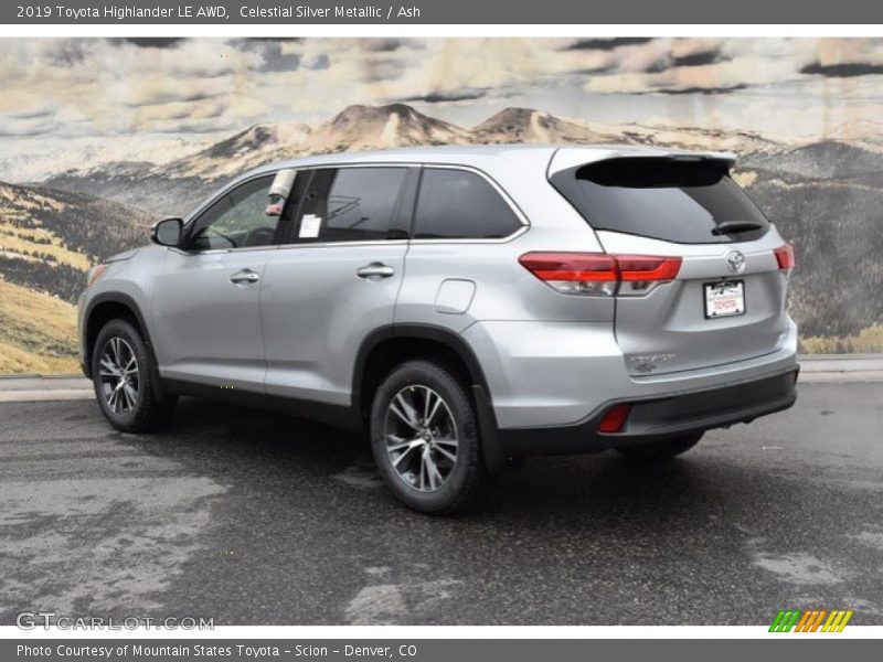 Celestial Silver Metallic / Ash 2019 Toyota Highlander LE AWD