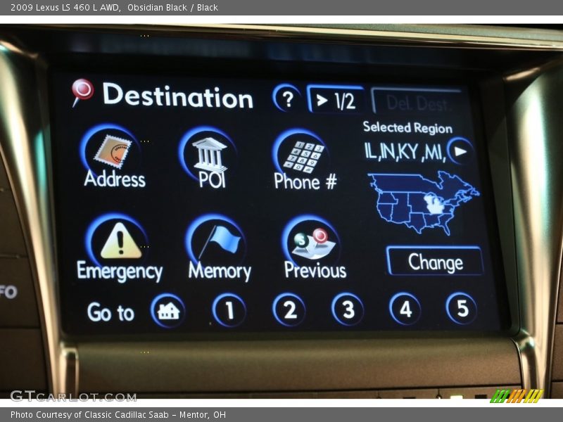 Obsidian Black / Black 2009 Lexus LS 460 L AWD