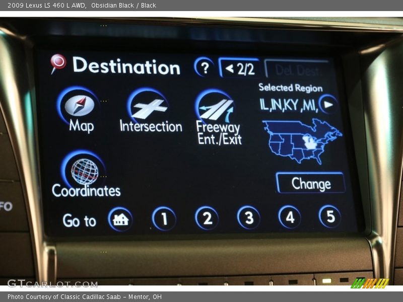 Obsidian Black / Black 2009 Lexus LS 460 L AWD