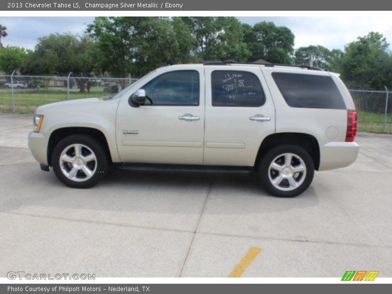 Champagne Silver Metallic / Ebony 2013 Chevrolet Tahoe LS