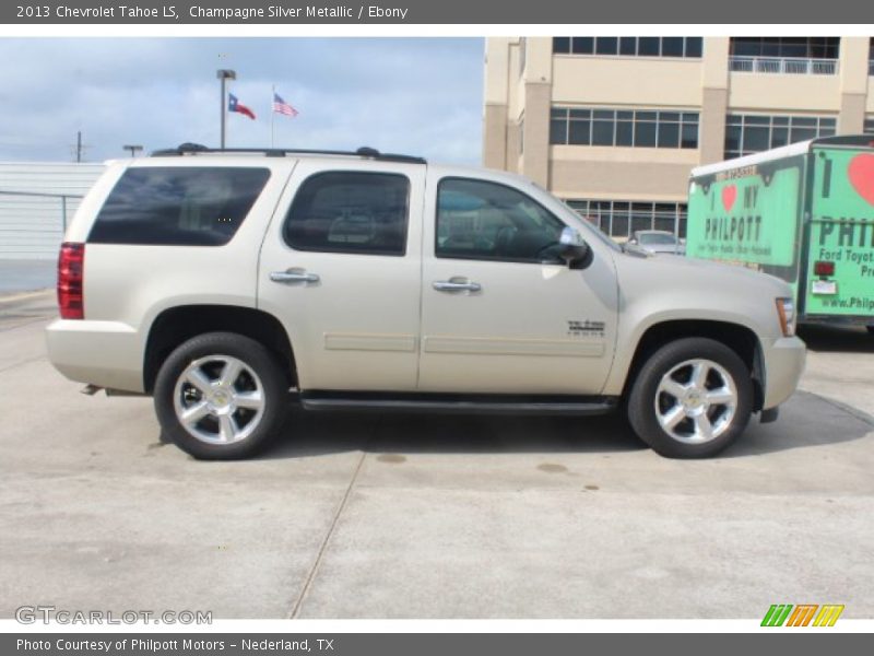 Champagne Silver Metallic / Ebony 2013 Chevrolet Tahoe LS